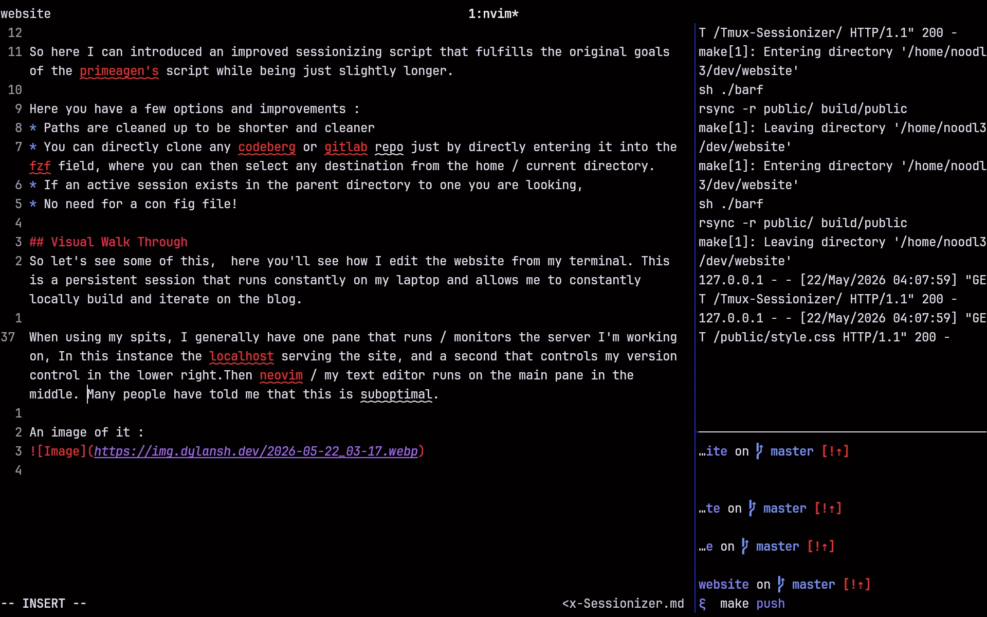 Image of TMUX Splits